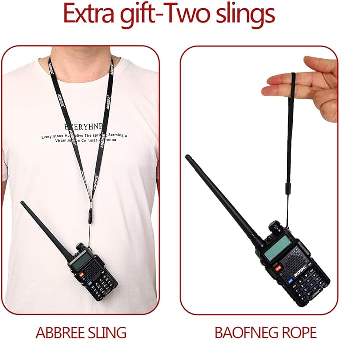 BAOFENG UV-5R 8W Ham Radio Long Range Handheld UV5R Dual Band VHF UHF Baofeng Radio with 3800mAh+1800mAh Battery,Speaker Mic and Programming Cable Walkie Talkies Full Kit