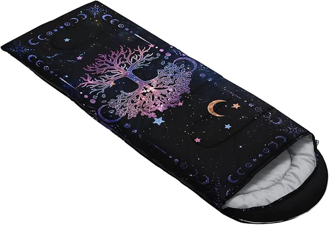 Kids Sleeping Bag for Boys Girls,Cute Puppy Print-Lightweight Warm Portable Outdoor Indoor-Waterproof Cold Weather Resistant Sleeping Bag for Camping Hiking