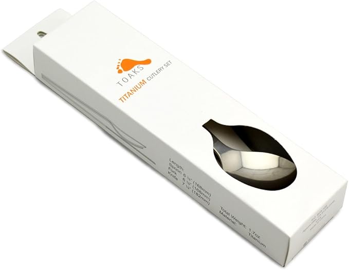 TOAKS Titanium 3-Piece Cutlery Set