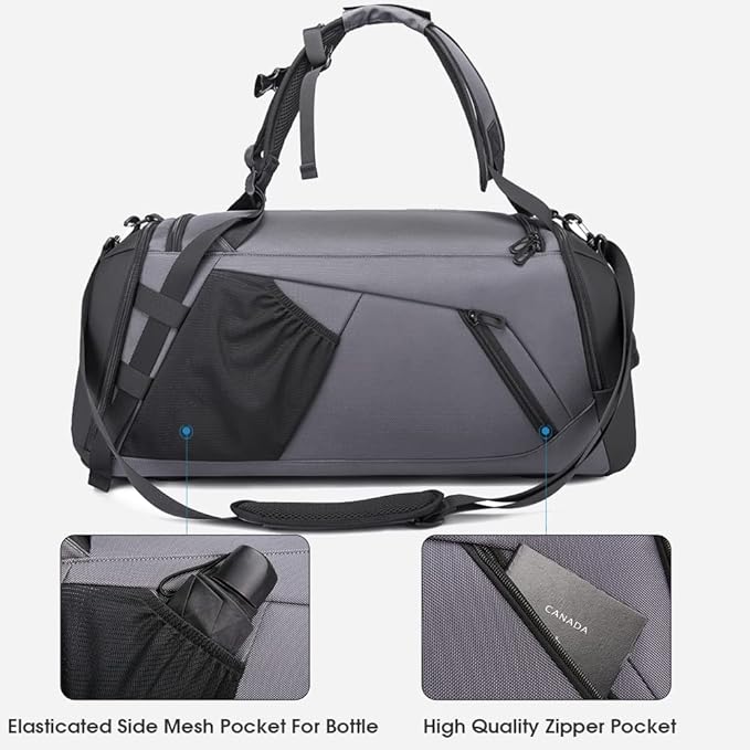 BANGE Gym Sports Duffel Backpack for Man & Women…