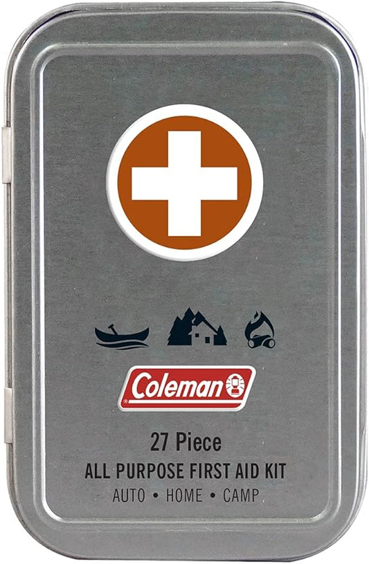 Coleman All Purpose Mini First Aid Kit - Compact & Affordable Emergency Preparedness with First Aid Assortment - 27 Pieces – Travel Friendly