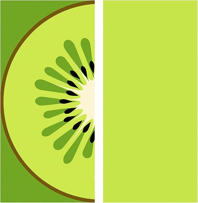 Bnuitland Green Kiwi Beach Towel (35X75 inches), Oversized Absorbent Quick Drying Sand Free, Cute Fruit Towels for Travel Swimming Pool Picnic, 90% Polyester and 10% Polyamide