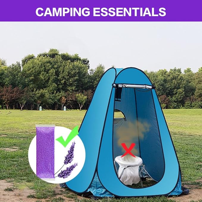 Wenge Portable Toilet Powder, Pee Powder Solidify Body Fluids in 1 Min, Easy to Port Waste Liquid, for Camping Portable Toilet, Solidifies Urine & Diarrhea in Pet Loo