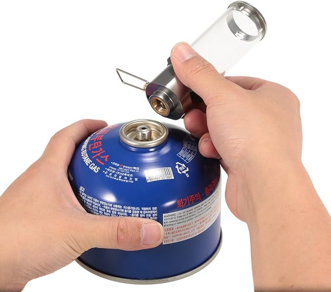 LIXADA Lamp Light Butane Gas Light Lantern Outdoor Use Only for Camping Picnic Self-Driving (Gas Light Lantern)