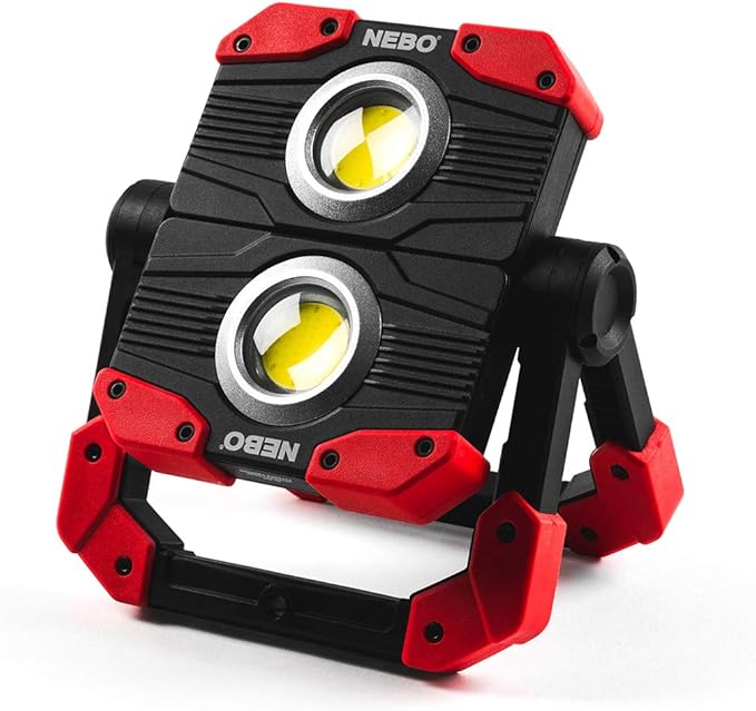 NEBO Luxtreme 500-Lumen LED Flashlight –Bright Rechargeable Flashlight with 4 Light Modes & Omni 2K Work Light: 2000 Lumen Omni-Directional Rechargeable Portable Magnetic COB LED