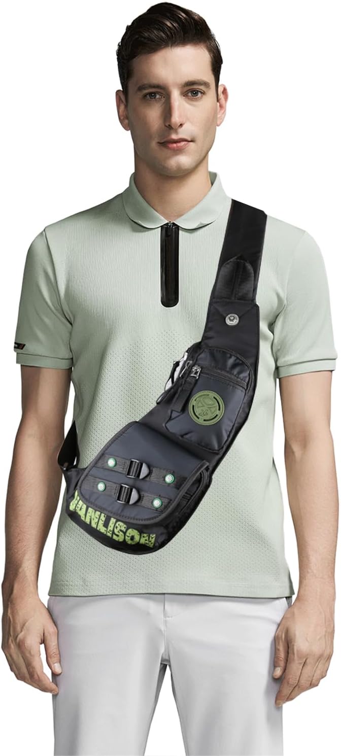Nylon Sling Chest Bag Daypack Bicycle Travel Gym Backpack