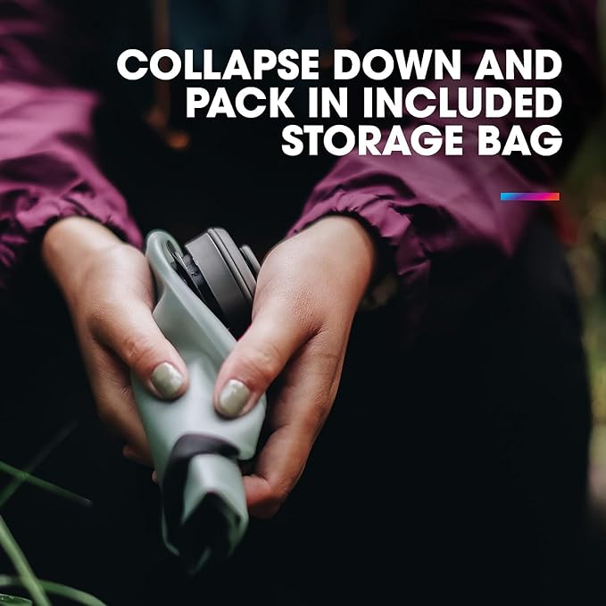 HydraPak Seeker - Collapsible Water Storage (4L/140oz) - BPA & PVC Free Camping Hydration Reservoir Bag - Sutro Green