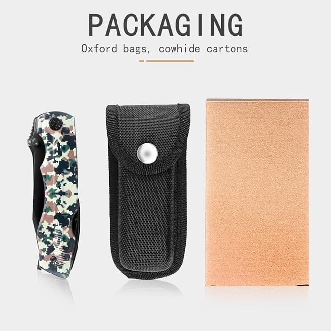 12-IN-1 Pocket Multitool (Camo) with Pocket Knife, Pliers, Can Opener, Bottle Opener, 9-in-1 Screwdriver Bit Set, Safety Locking and Nylon Sheath, Good for Outdoor, Camping and Hiking