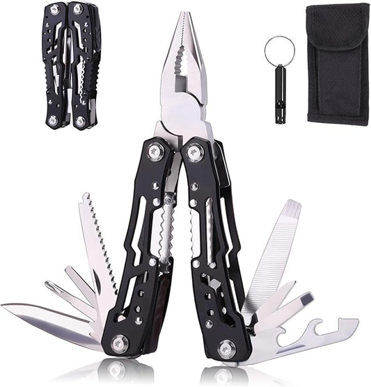 14 in 1 Multitool Pliers Gives One Whistle as a Gift, Professional Pocket Pliers from Wife Daughter to Father Boyfriend Husband on Christmas, Birthday, Valentine's Day, Father's Day - Samest
