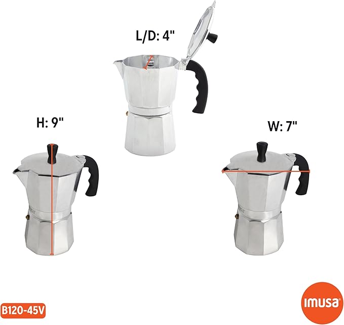 IMUSA 12cup Cast Aluminum Stovetop Coffeemaker