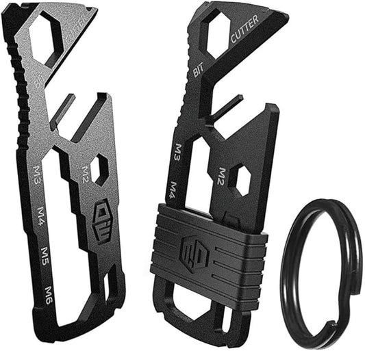 MDT001 Multitool 15 In 1 Tiny Pocket Camping Gear Multifunction Multi Tool Card Wallet Keychain Bottle Opener SIM Card Ejector Removal