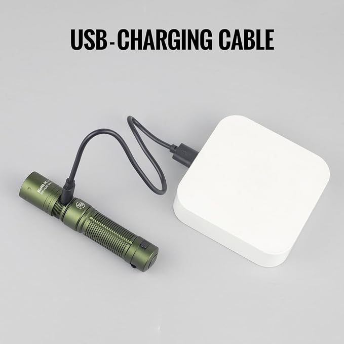 ThruNite Archer Pro S EDC Flashlight, Customized Edition with 704 TACTICAL, High 1459 Lumens Tail Switch LED Flashlight, USB C Rechargeable Pocket Penlight for Camping, Outdoor - Dark Green Cool White
