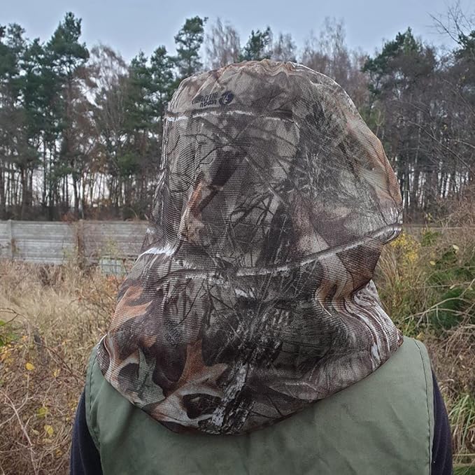 2 Packs Camo Mosquito Head Nets Gnats Face Netting for Any Outdoor Activities Works Over Most Hats
