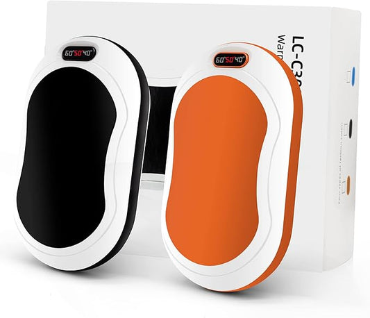 Hand Warmers Rechargeable,10000mAh Rechargeable hand Warmer, 12Hrs Long Heating Electric Hand Warmer, Electric Portable Pocket Heater, Heat Therapy Great for Raynauds, Hunting, Golf, Camping