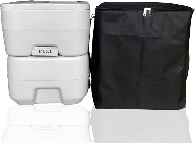 Portable Toilet Storage Bag, Heavy Duty Double-Layer Nylon Thickening Toilet Bag, 5.3 Gallon Porta Potty Carrying Bag, Camping Toilet Protector Cover, Easy Transport and Protect Your Toilet