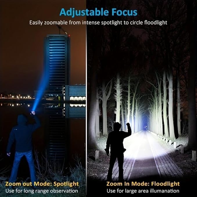 2 Pack Mini Flashlight 3 Modes - Small Flashlights LED High Lumens Pen Light with Clip, Zoomable, Portable Pocket Compact Torch for Camping, Emergency, Inspection