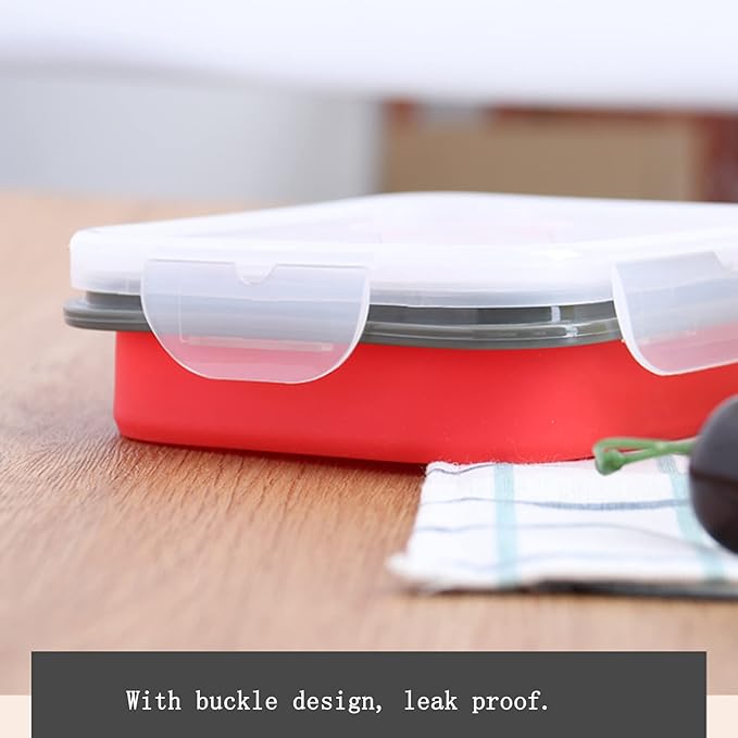 Mess Kit for Camping 1 Person Food Grade Collapsible Bowl and Cup with Lids and Spork, Includes Bear Luch Bag Backpacking Gear for Outdoor Camping, Hiking, Travel, Toddler Snacks