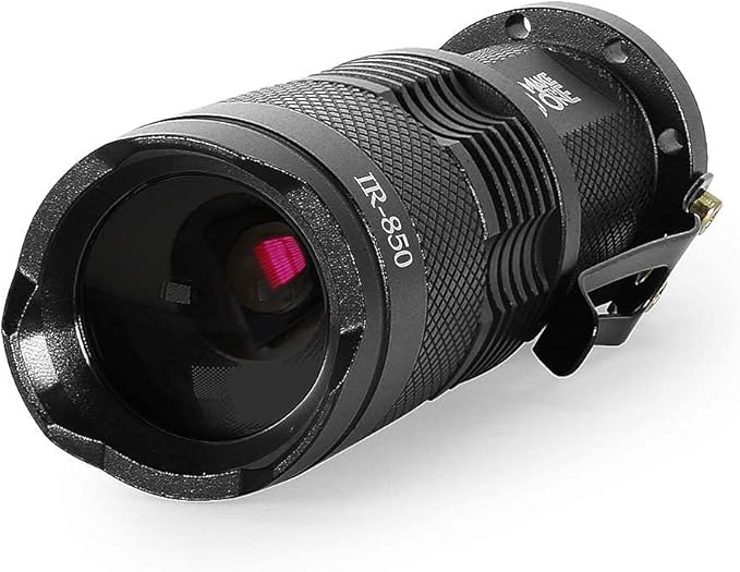 Maketheone IR Torch 3 Watt 850NM Infrared Light Night Vision Flashlight Torch - Infrared Light is Invisible to Human Eyes - to be Used with Night Vision Device (NOT Include Battery)