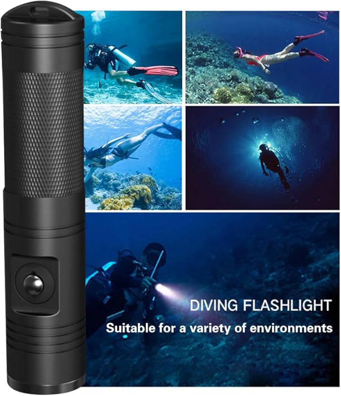 Aluminum Flashlight,Bright, Waterproof, Powerfuly, Excellent Choice for Emergency LED Flashlights for Home, Flashlight for Camping Gear、Hiking (MK-7)