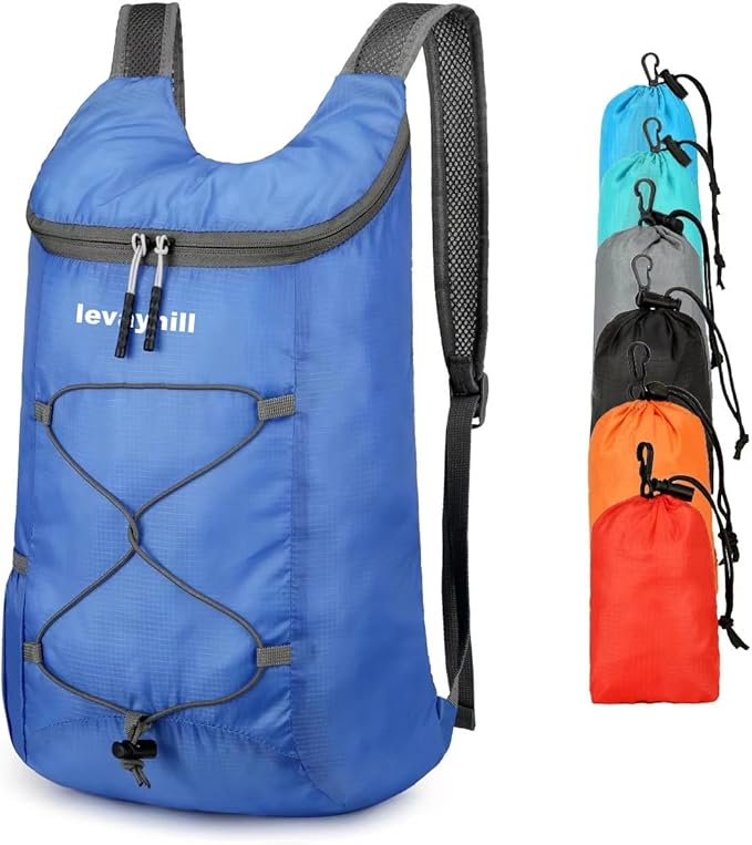 16L Hiking-Daypack Lightweight-Foldable Travel-Backpack Water-Resistant Camping Outdoor Packable Easy Carry-on Bag (Royal Blue)