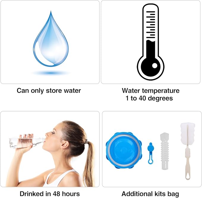REDCAMP 8.2 Gallon Water Container with Spigot, Portable Emergency Water Storage Tank, BPA Free Water Jug for Camping Outdoor Hiking (31L,White)