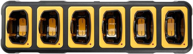 DEWALT DXFRS800 2 Watt Heavy Duty Walkie Talkies - Waterproof, Shock Resistant, Long Range & Rechargeable Two-Way Radio with VOX (48 Pack w/ 8X Gang Chargers) (8DXFRS800-BCH6)