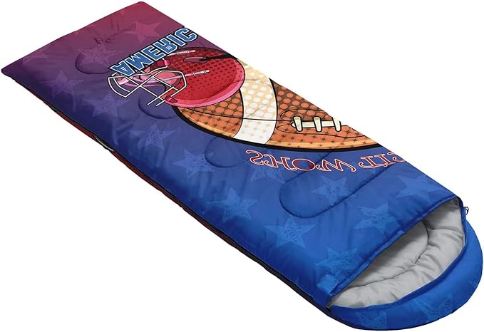 Kids Sleeping Bag for Boys Girls,Cute Puppy Print-Lightweight Warm Portable Outdoor Indoor-Waterproof Cold Weather Resistant Sleeping Bag for Camping Hiking