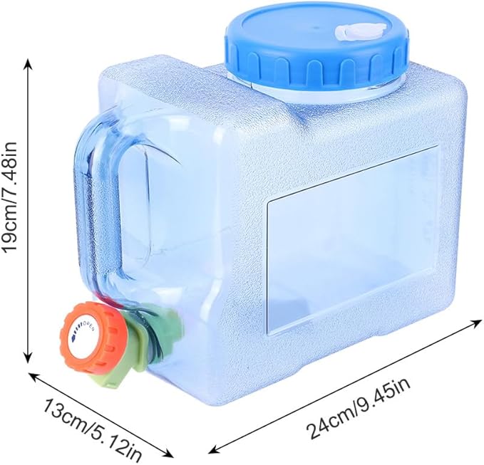 Water Storage Containers, Camping Water Container, Portable Water Tank with Faucet Camping Bucket with Tap Water Jug with Spigot BPA Free Emergency Water Storage