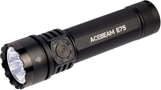 ACEBEAM E75 3000 High Lumens Flashlight with Magnetic Base, Super Bright LED Flashlight Rechargeable, IPX8 Water-Resistant Tactical EDC Flash Light, 26 Days Super Long Lasting for Camping,Everyday Use