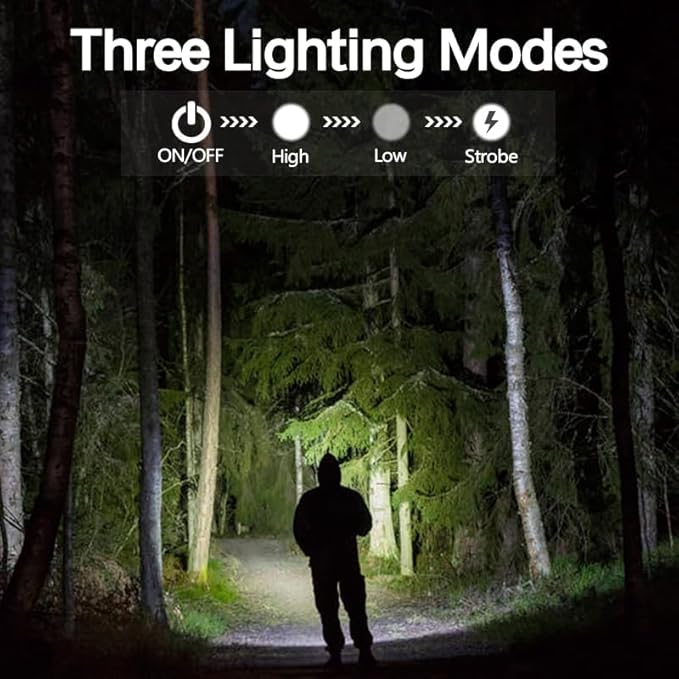 MODOAO LED Flashlights with 3 Modes Pocket Torch Penlight with Clip Zoomable -Led Pen Flashlight for Camping Outdoor Use (24 pack)