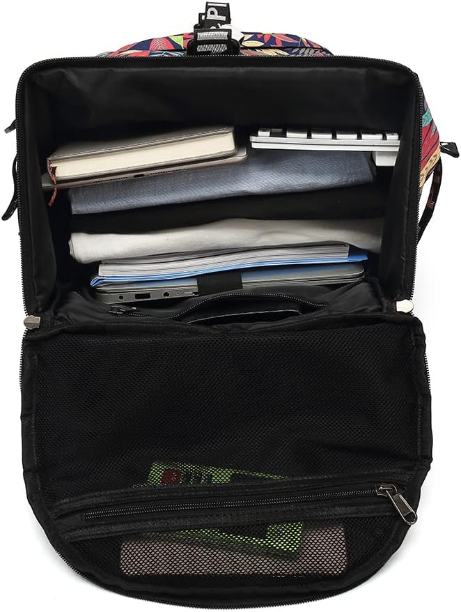 Floral Gym Duffle Bag Backpack 4 ways for Women Waterproof with Shoes Compartment for travel Sport Hiking laptop Lightweight, Kalesi