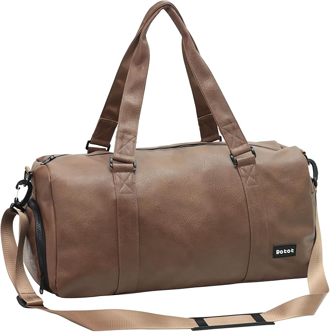 ROTOT Gym Duffel Bag, Gym Bag with Waterproof Shoe Pouch, Weekend Travel Bag with a Water-resistant Insulated Pocket