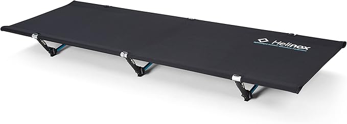 Helinox Cot One Lightweight, Compact, Collapsible, Portable Camping Cot, Regular, Black