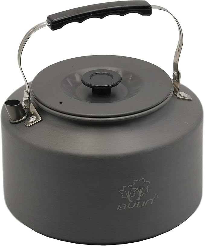 Bulin 2.2L Camping Kettle Camp Tea Coffee Pot Large Outdoor Hiking Kettle Pot Portable 2.4 Quart Camping Tea Kettle
