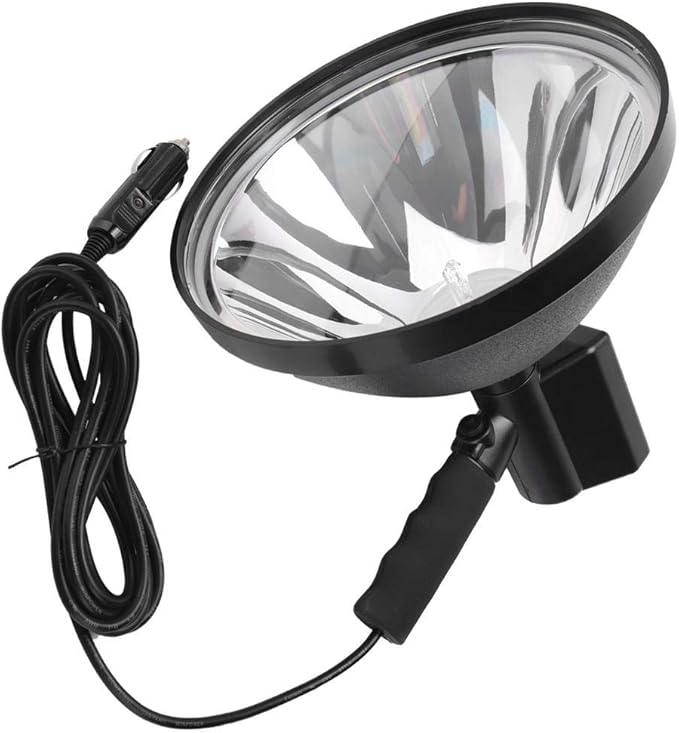 100W LED HID Handheld Spot Lights Xenon Hunting Flash Lights Torch Hunting Spot Light Work Spotlight Camping Fishing Boat Searchlight Outdoor Lighting