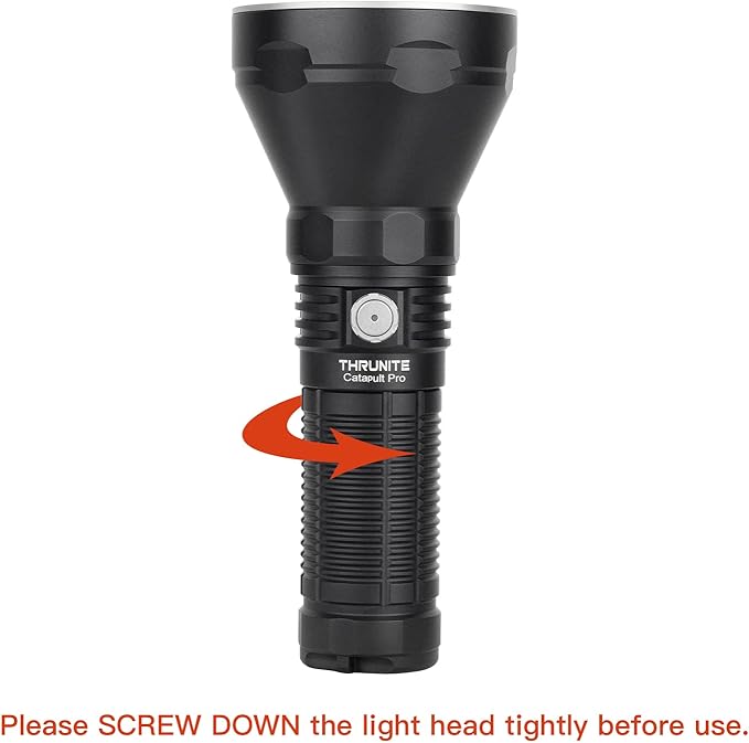ThruNite Catapult Pro Rechargeable Flashlight, SFT70 LED, 1005 Meters Throw, 2713 High Lumens Bright Searchlight, Long Beam Distance Spotlight for Hiking, Camping, and Hunting - CW