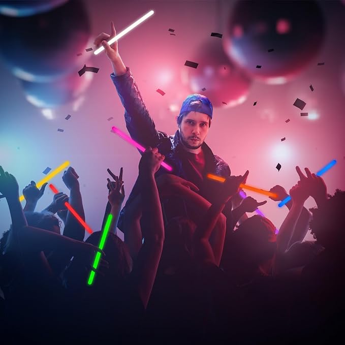 12 PCS 14 Inch Industry Grade Glow Sticks Bulk Emergency Jumbo Light Sticks Glow in The Dark Bright Large Glow Sticks for Camping,Hiking,Hurricane, Earthquake, Survival Kit Accessories