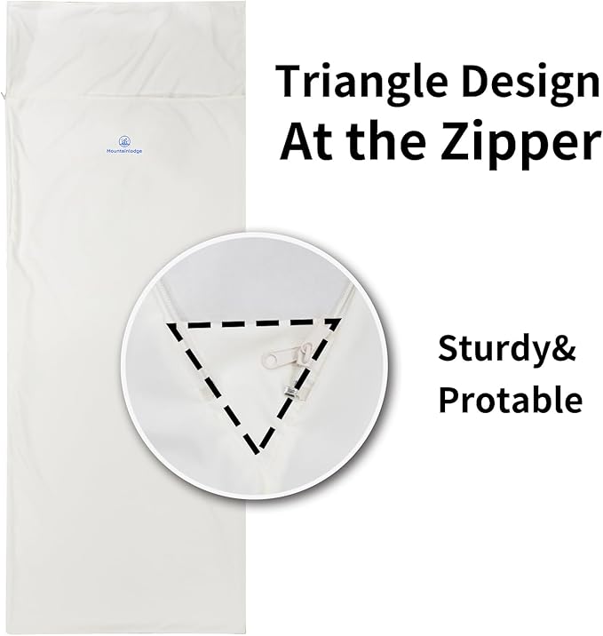 Sleeping Bag Liner for Warm Weather Seasons with Carry Bag - Protable,Lightweight and Skin-Friendly Sleeping Bag for Camping,Hiking and Backpacking.