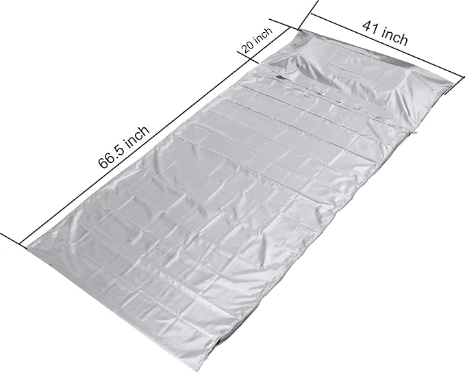 Sleeping Bag Liner Sleeping Sack – Travel & Camping Sheets for Adults - Silky Polyester