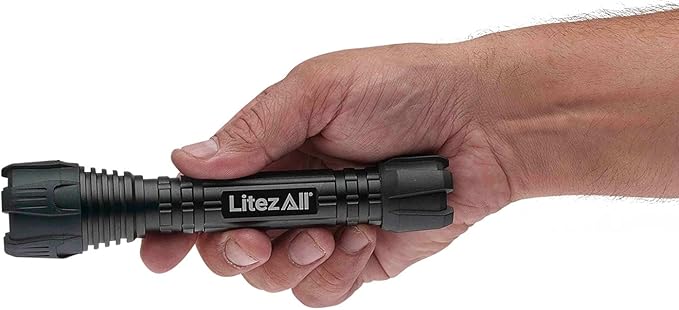 LitezAll 24921-6/12 Nearly Invincible 300 Lumen Tactical Flashlight