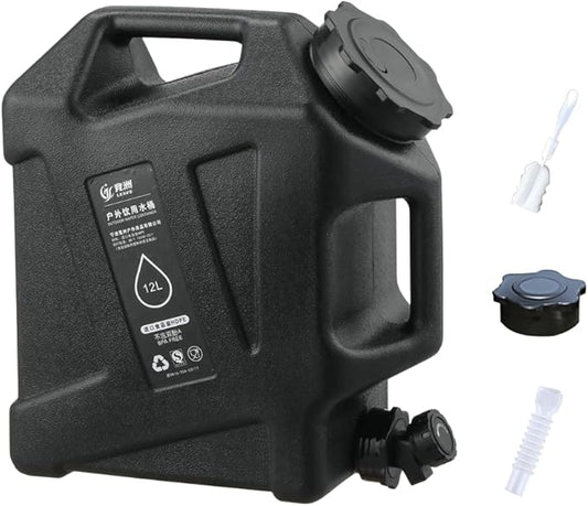 Water Container with Spigot - 2.6Gallon/3.2Gallon Water Jug Portable Camping Water Tank BPA Free - Emergency Water Storage for Camp Outdoor Hiking
