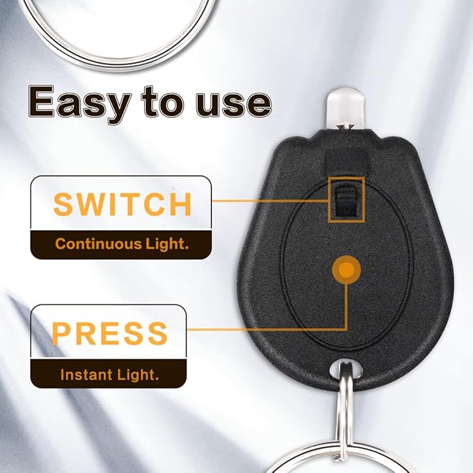 12 Pack Ultra Bright Mini LED Keychain Flashlight, Small Key Ring Flashlight, Portable LED Keychain Light