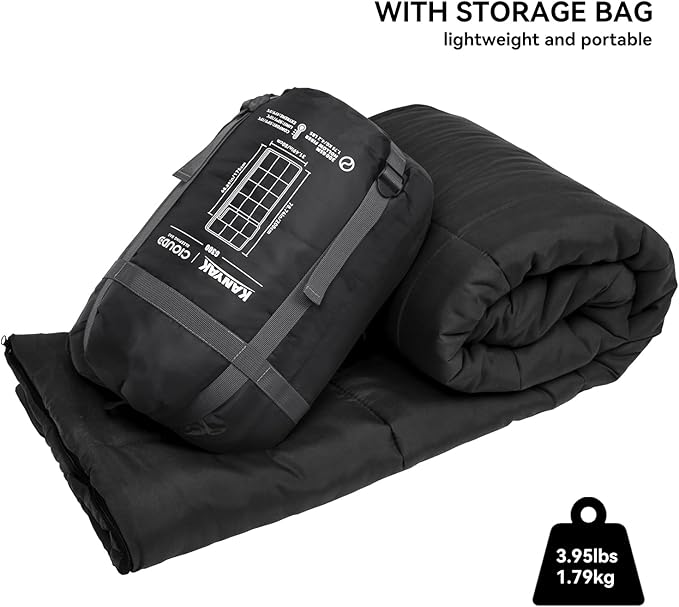 Envelope Sleeping Bag 3 Season Warm Weather Portable Compact Sleeping Bags for Adult Kids with Carry Bag for Camping Hiking Backpacking and Outdoors 59℉-77℉