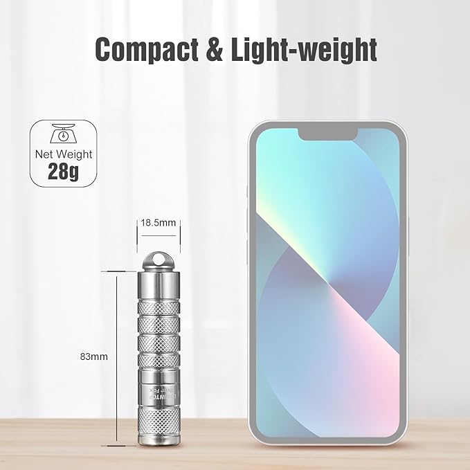 LUMINTOP AA Flashlight - 760 Lumens, Silver Fox 5 Modes, Strong Magnetic Tailcap, Perfect for Outdoor Adventure, Camping, Hiking, Emergencies, and Everyday Carry with AA Type-C Rechargeable Battery