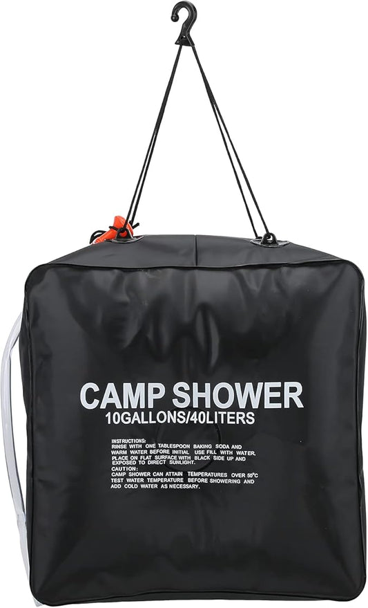 40L Water Bag Solar Heated, Solar Heating 40L Solar Shower Bag for Camping for Outdoor