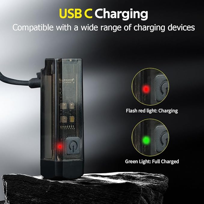S03 Keychain Flashlight USB C Rechargeable, Mini Flashlight with Side Light, Small Pocket Keychain Light Magnetic Tail, Waterproof EDC Flashlight for Camping Dog Walking Emergency