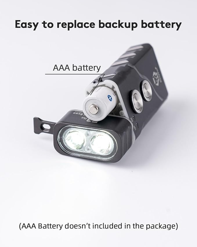 RovyVon E3 Plus Keychain Flashlight 700 Lumen Dual Power Rechargeable with Lockout Mode, Waterproof for Everyday Carry, Camping, Hiking, Emergency