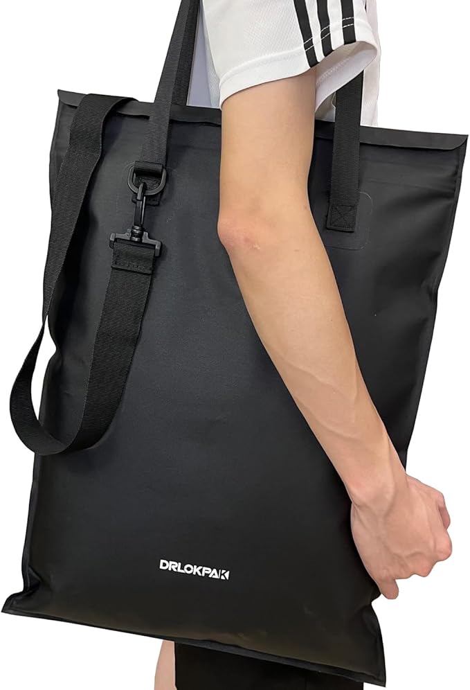 DRLOKPAK Waterproof Dry Tote Bag 20L Dry Beach Bag Keep phone Passport Wallet Key clothes Dry Perfect for kayak Snorkel Dive Surf Sail Boat Beach Pool Camp Travel
