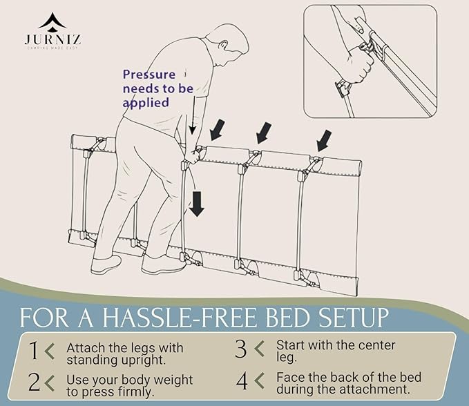 Ultralight Camping Cot with Inflatable Camping Pillow for Adults & Kids; Supports up to 330lbs; 4.85lbs Lightweight Portable Camping Bed for Hiking, Camping & Backpacking with Carry Bag (Green)