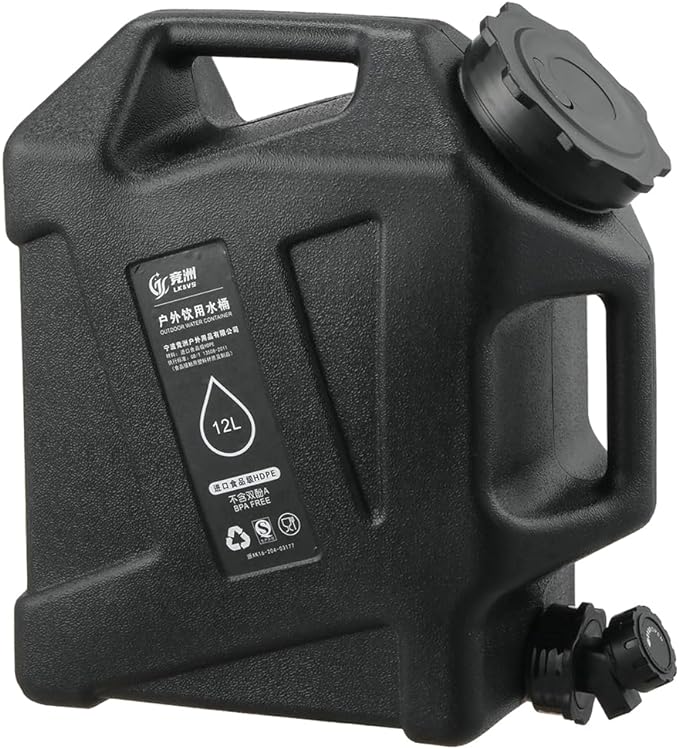 Water Storage Containers, Camping Water Container, Portable Water Tank with Faucet Camping Bucket with Tap Water Jug with Spigot BPA Free Emergency Water Storage